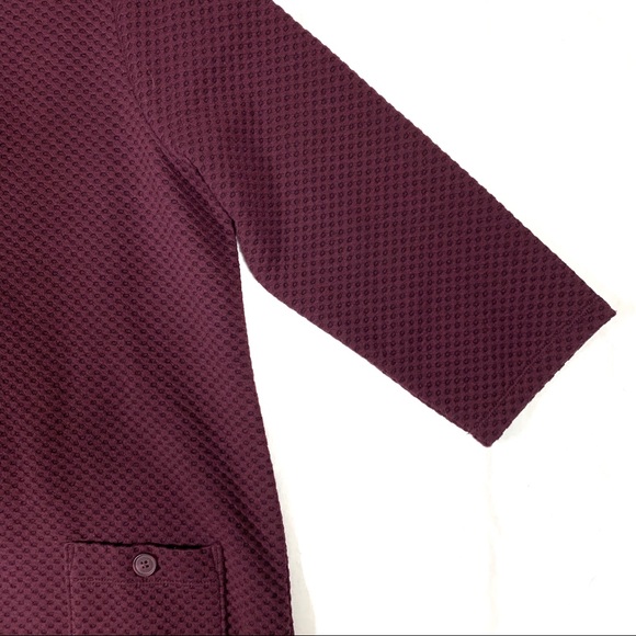 Coldwater CreekTop 3/4 Sleeve Plum - Picture 4 of 12